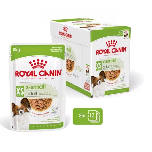 Royal Canin X-small Adult Pouch - Пълноценна мокра храна за кучета от миниатюрни породи над 10 месеца